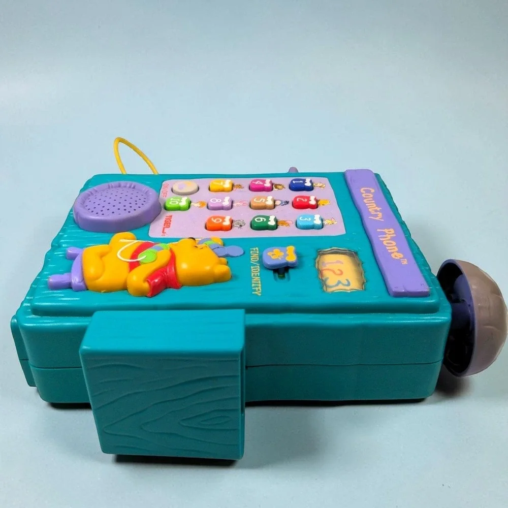 Vtg 97 Disney Winnie the Pooh Country Phone Interactive Talking Toy Tiger WORKS